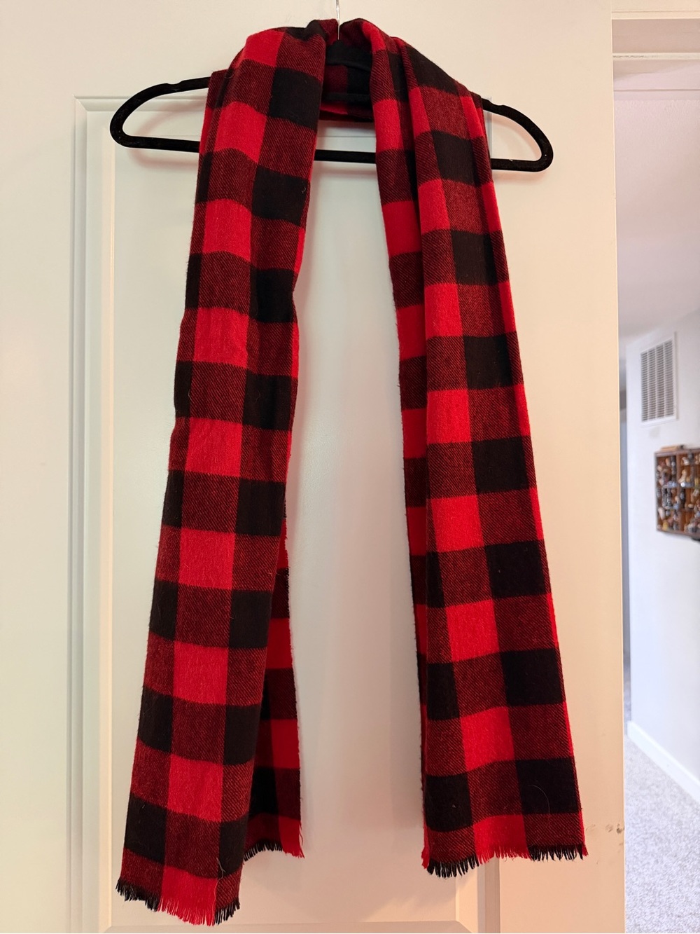 Red and Black Buffalo Plaid Scarf